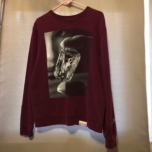 Diamond Supply Co. Maroon Crewneck